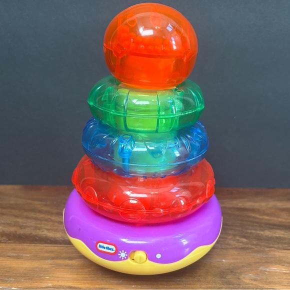 Vintage Little Tikes Light 'n' Sounds Stacker Colorful Electronic Stacking Toy - Picture 2 of 5